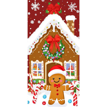 Gingerbread Christmas Door Cover