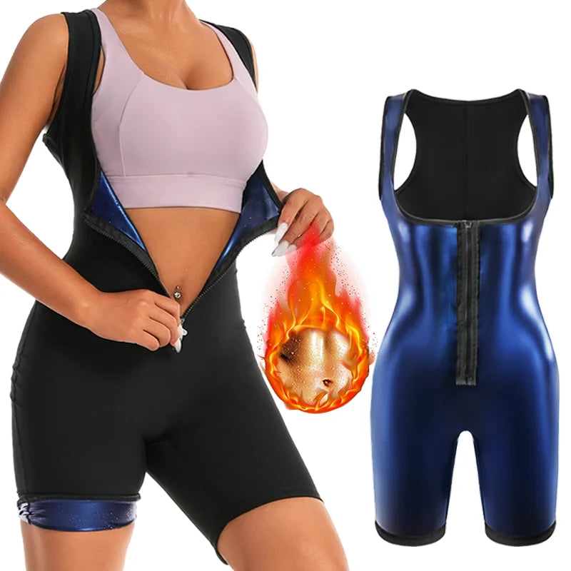 Women Sauna Sweating 3-in-1 Bodysuit
