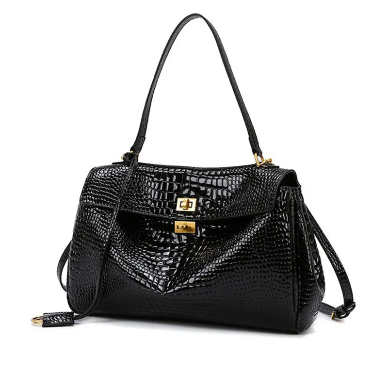 Large Capacity PU Leather Tote Bag