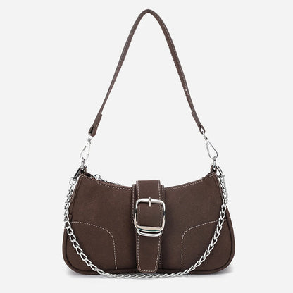 Retro Frosted Baguette Bag