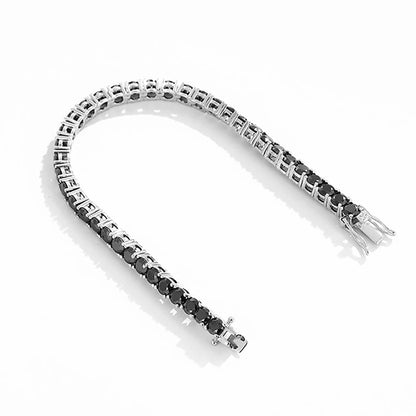 Black Moissanite Tennis Bracelet