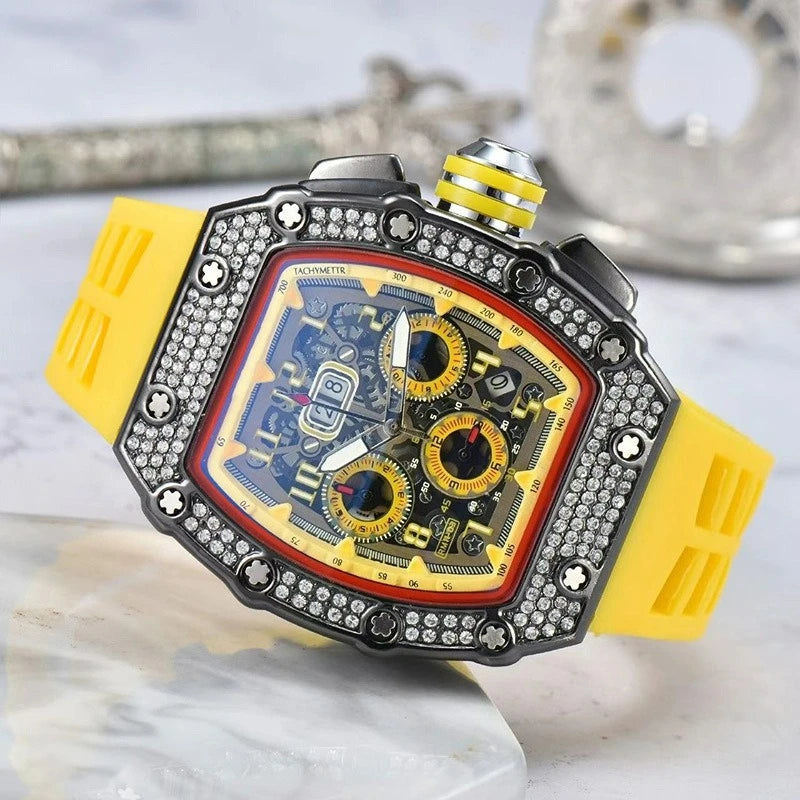 Multifunctional Barrel Quartz Watch