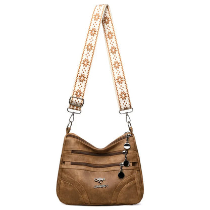 Vintage Multi-Layer Shoulder Bag