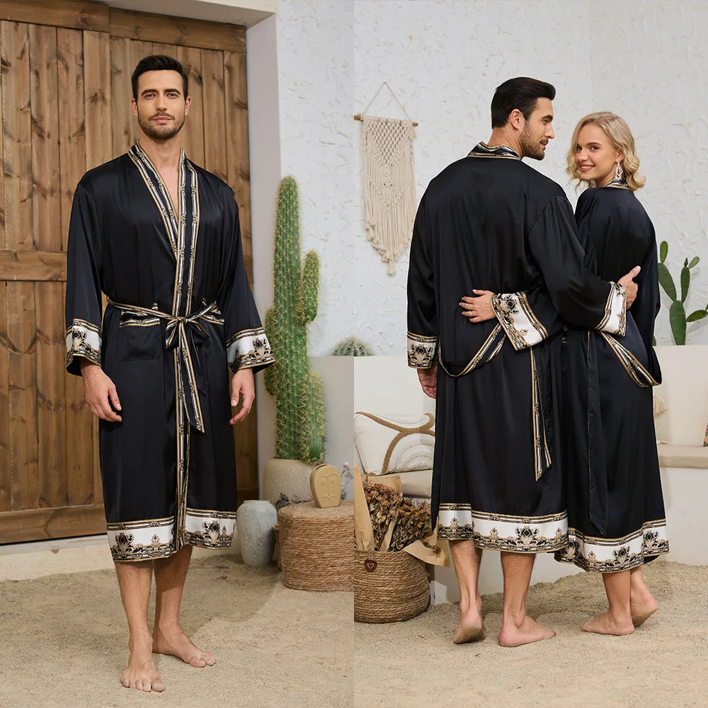 Autumn Baroque Style Couple Robe