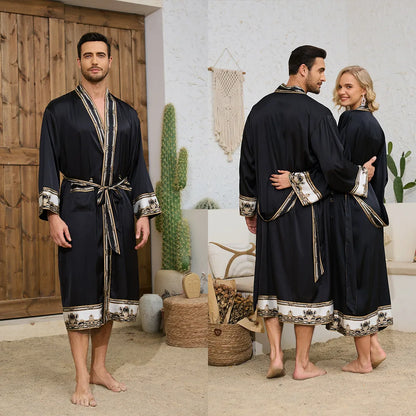 Autumn Baroque Style Couple Robe