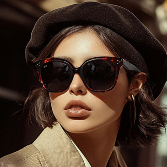 Square Polarized Acetate Sunglasses