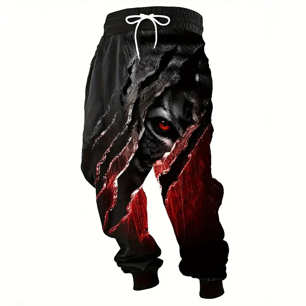 Lion print sweatpants