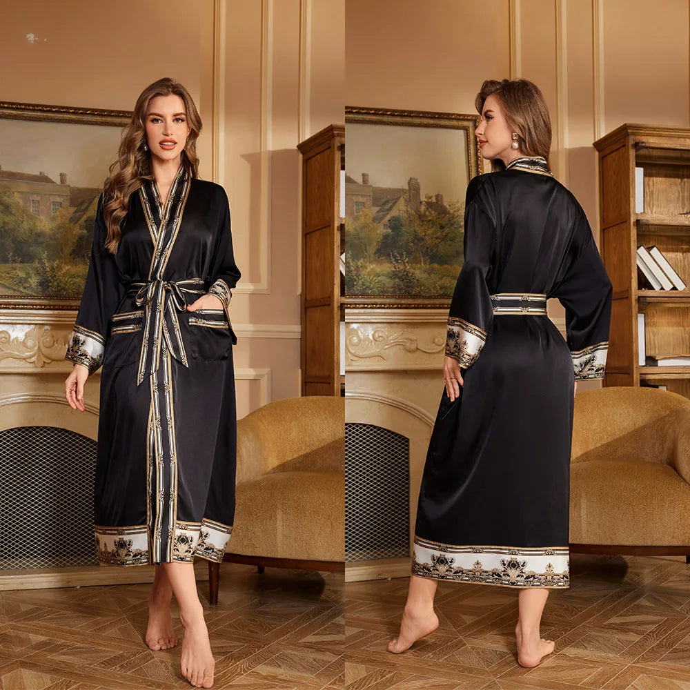 Autumn Baroque Style Couple Robe
