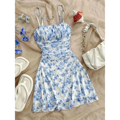 Floral Square Neck Mini Dress