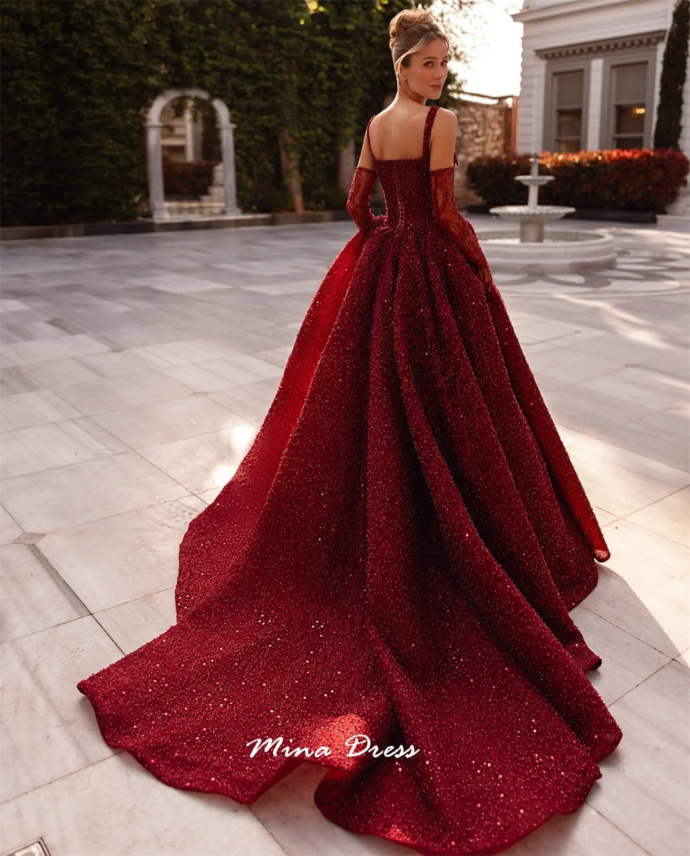 Luxurious Beaded Evening Gown