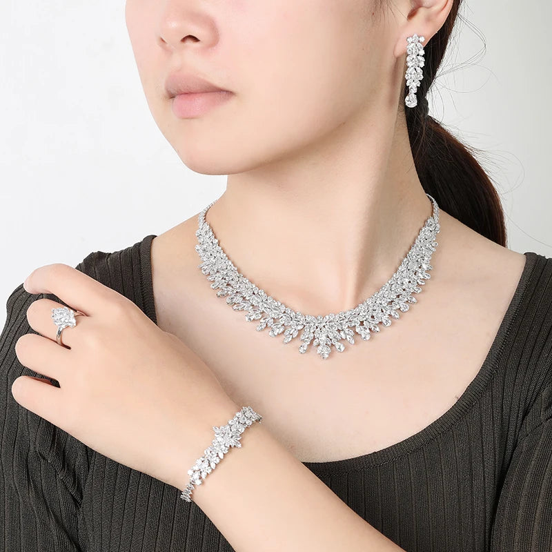Zirconia Bridal Jewelry Set