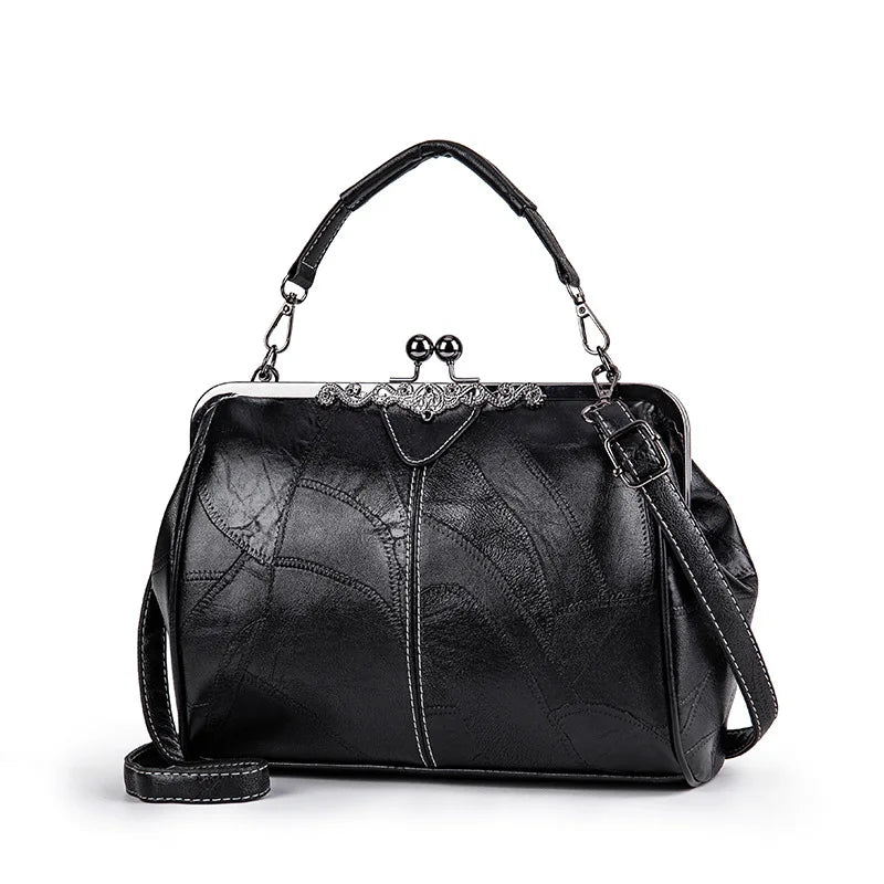 Leather Crossbody Shoulder Tote Bag