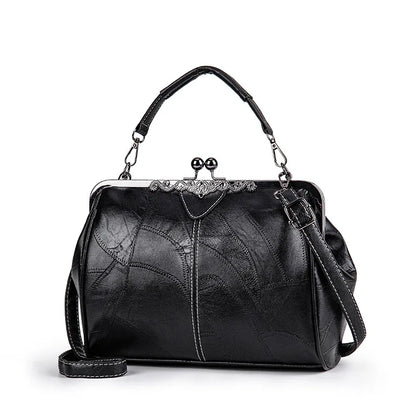Leather Crossbody Shoulder Tote Bag