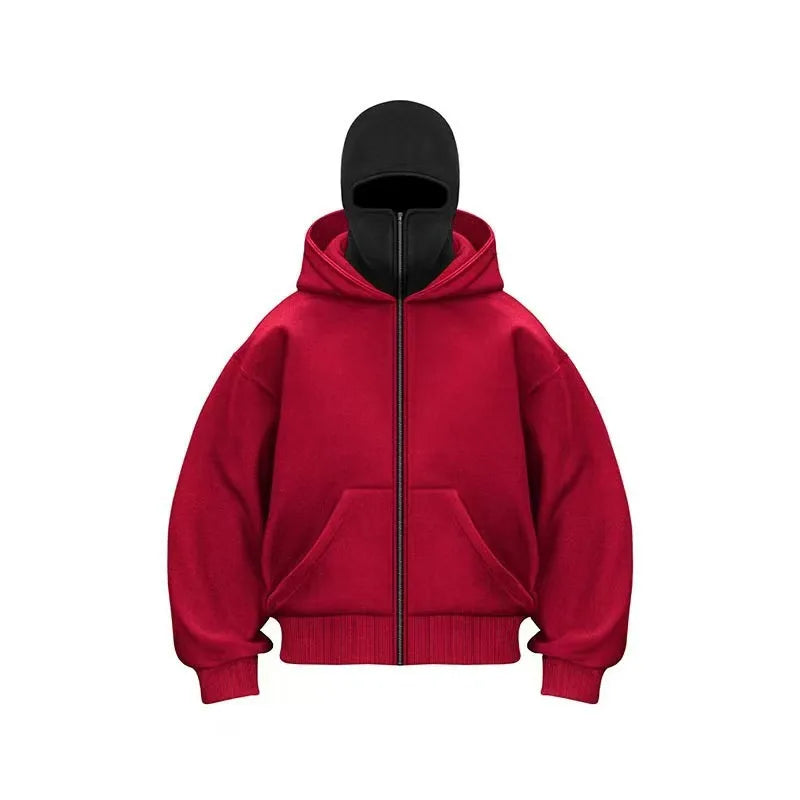 Men’s Y2K Double Hooded Hoodie