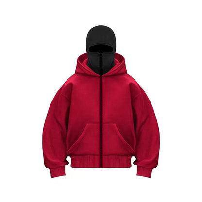 Men’s Y2K Double Hooded Hoodie
