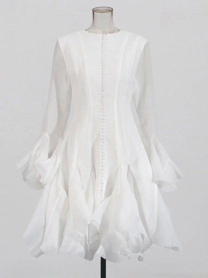 Sweet Ruffles Knee-Length Dress