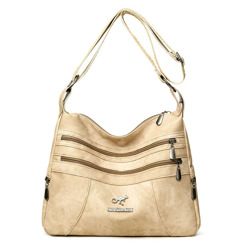 Vintage Multi-Layer Shoulder Bag