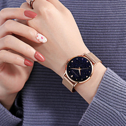 Rose Gold Rhinestone Women’s Watch