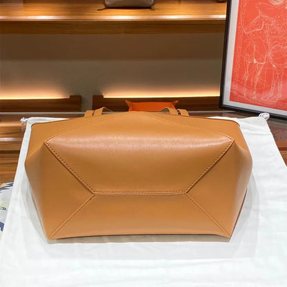 Folding Leather Handbag