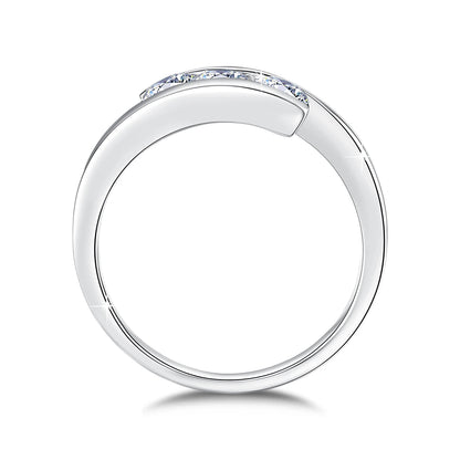 3 Stone Moissanite Ring