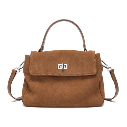 Suede Leather Crossbody Bag