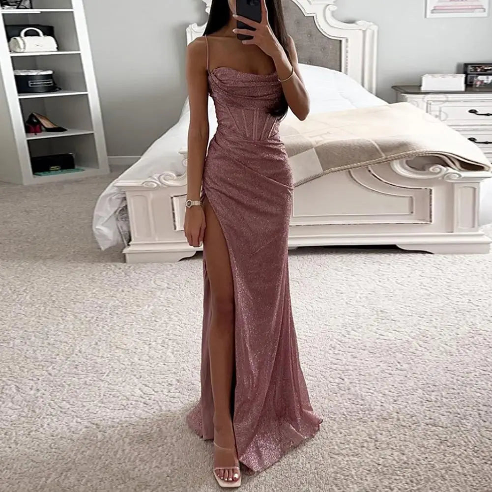 Women’s Shiny Sequin Evening Dress