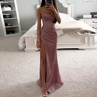 Women’s Shiny Sequin Evening Dress