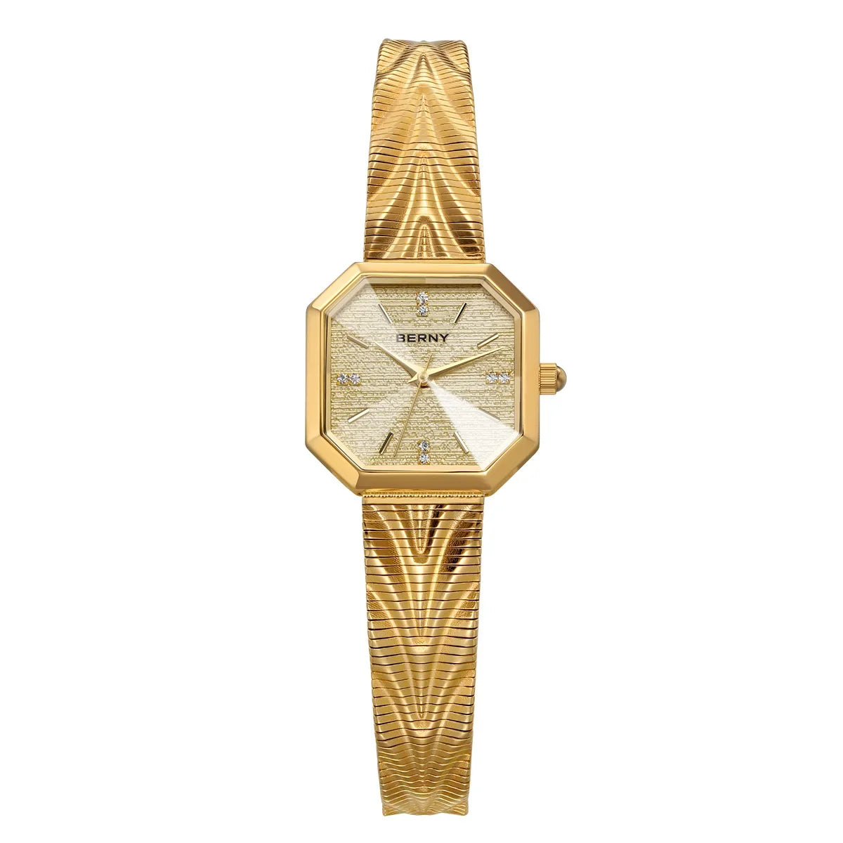 Gold Octagonal Watch