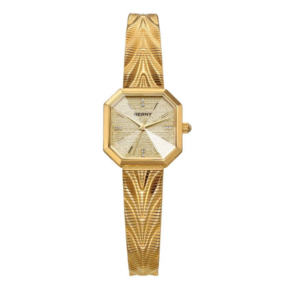 Gold Octagonal Watch