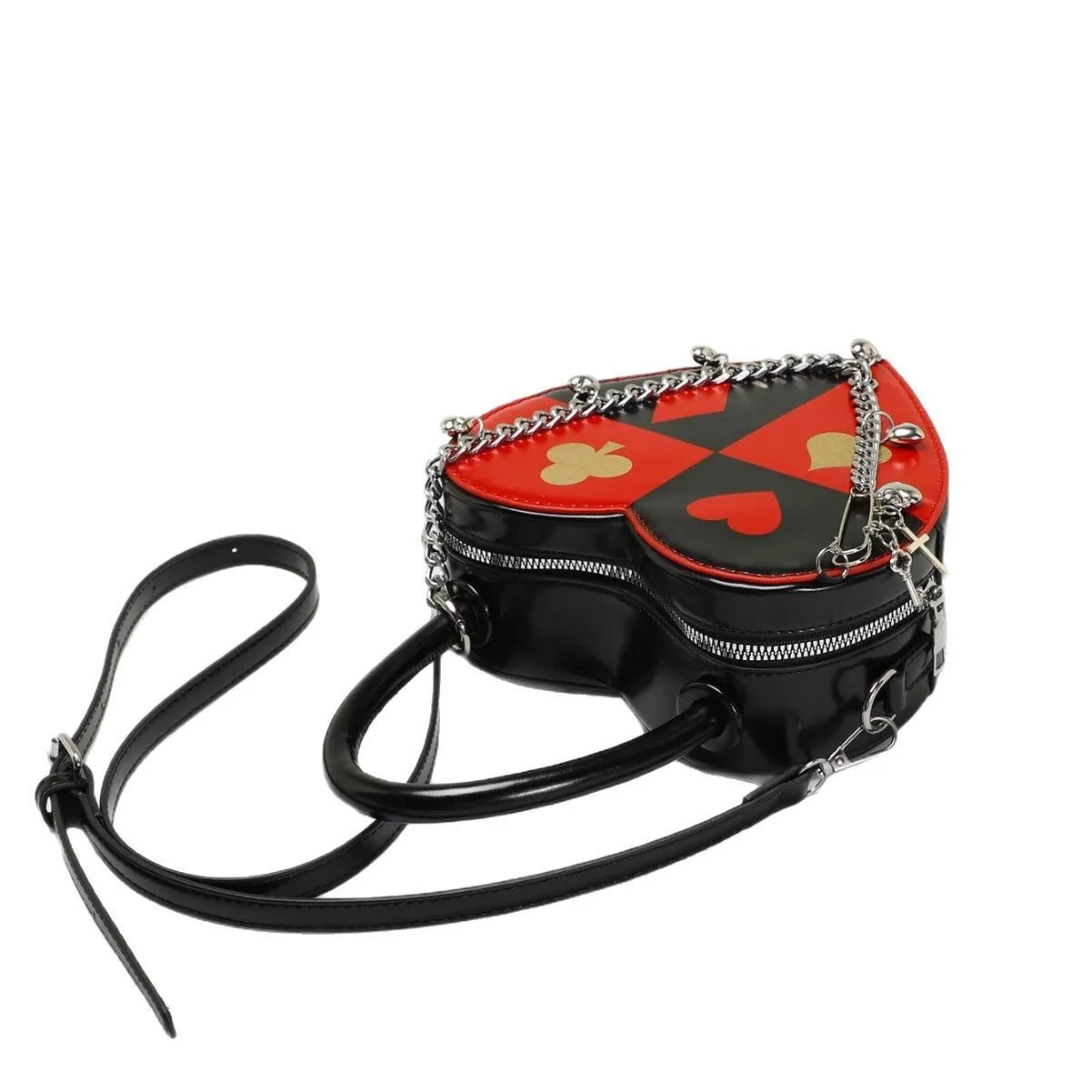 Creative Love Poker Heart-Shaped Shoulder Bag