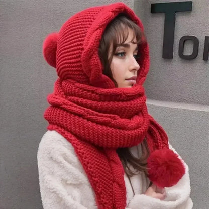 Women’s Knitted Balaclava Hat