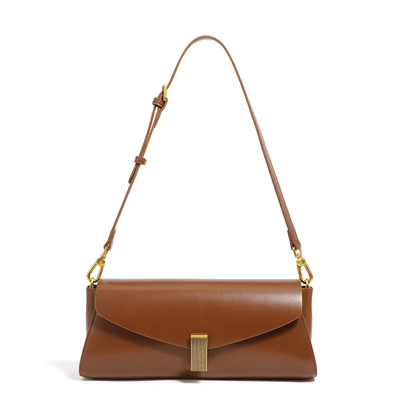 Square Leather Shoulder Bag