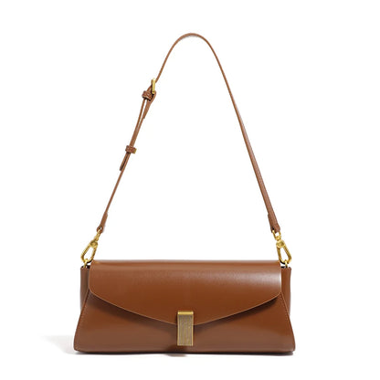 Square Leather Shoulder Bag