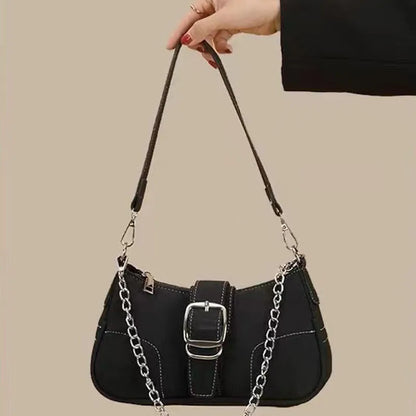 Retro Frosted Baguette Bag