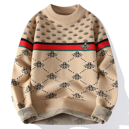 Bee Embroidery Cashmere Sweater