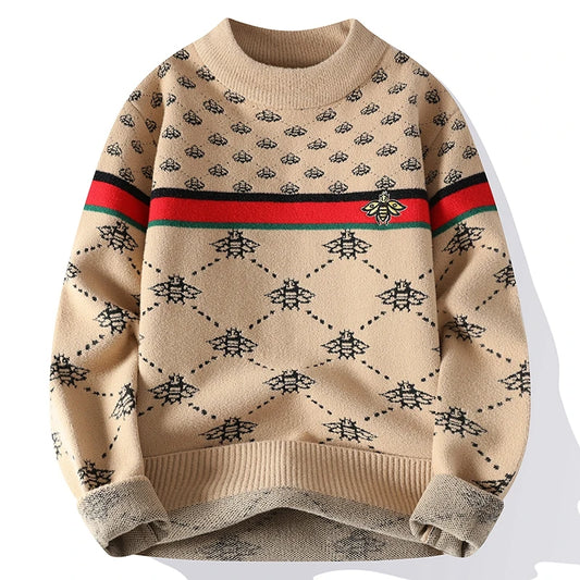 Bee Embroidery Cashmere Sweater