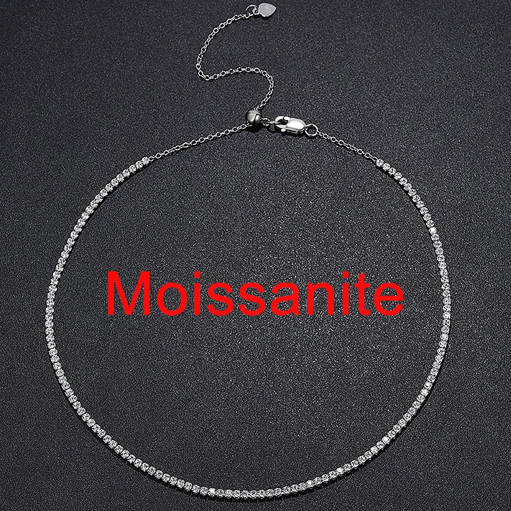 Moissanite Tennis Necklace