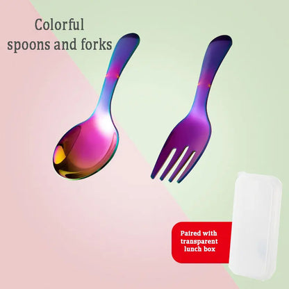 Portable stainless steel tableware