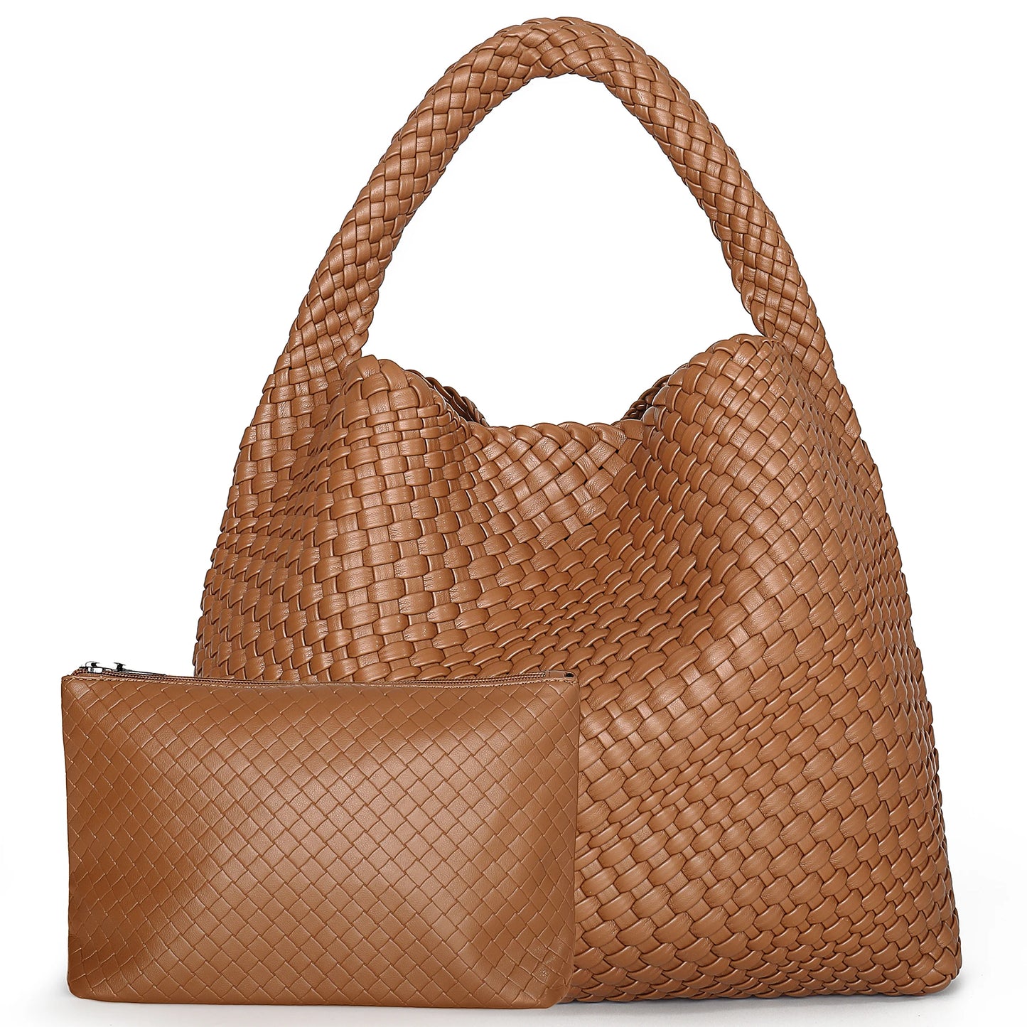 Woven Leather Tote