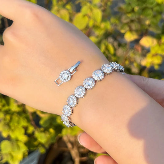 White CZ Tennis Bracelet