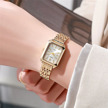 Gold plated quartz watch