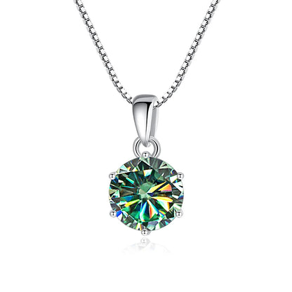 Moissanite Pendant Necklace