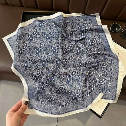 High-End Small Silk Scarf