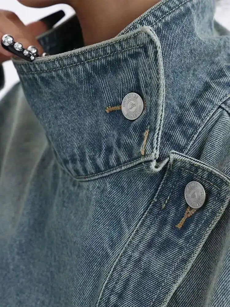 Patchwork Denim Coat