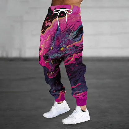 Lion print sweatpants