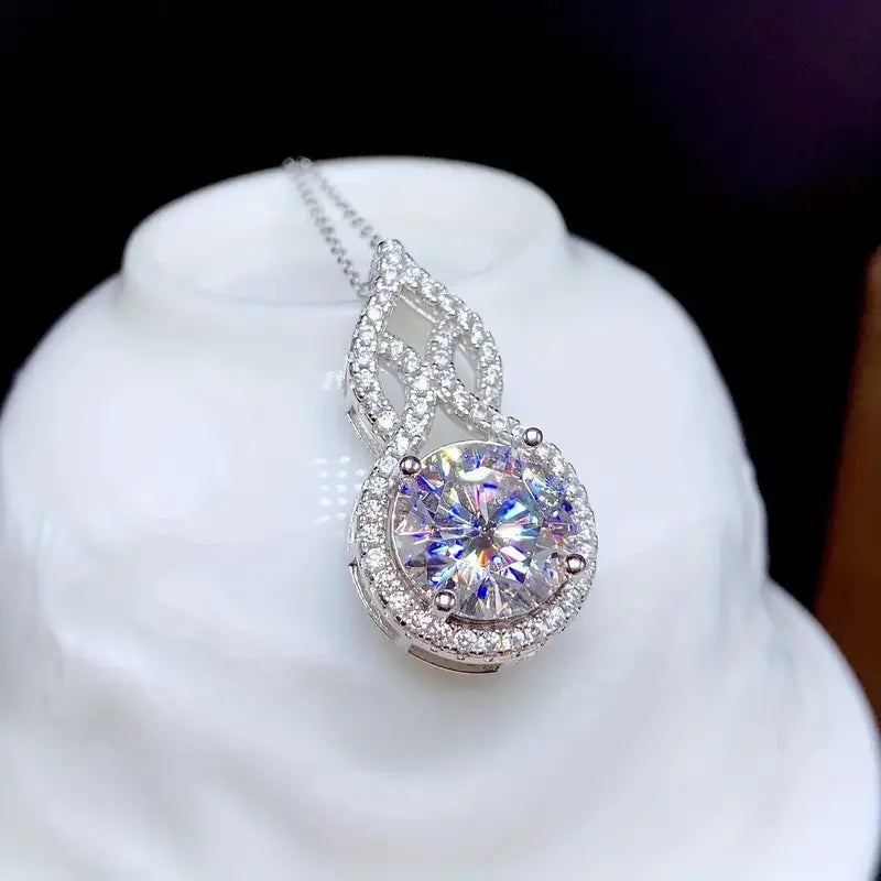 Moissanite Pendant Necklace