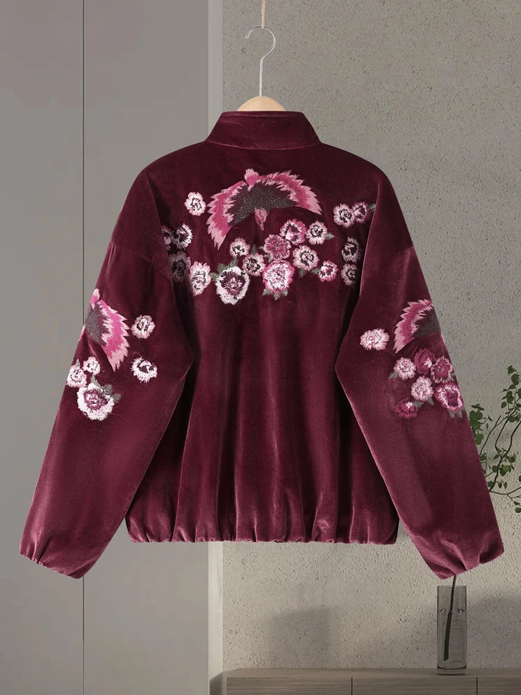 Floral Velvet Jacket