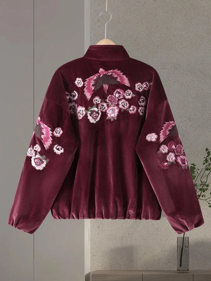 Floral Velvet Jacket