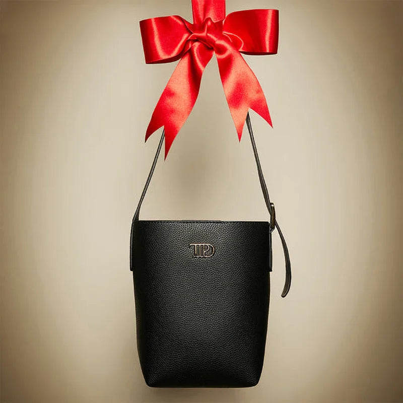 PU Leather Bucket Shoulder Bag