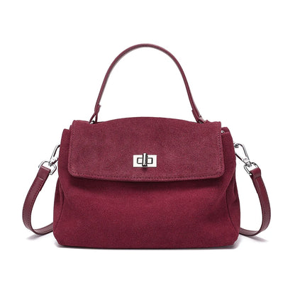 Suede Leather Crossbody Bag
